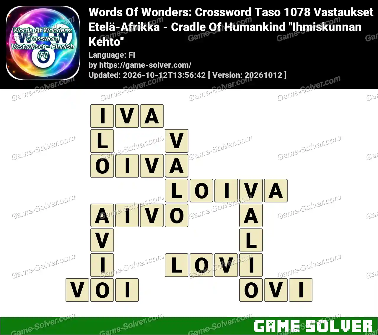 Words Of Wonders: Crossword Taso 1078 Vastaukset – Etelä-Afrikka – Cradle Of Humankind ”Ihmiskunnan Kehto”